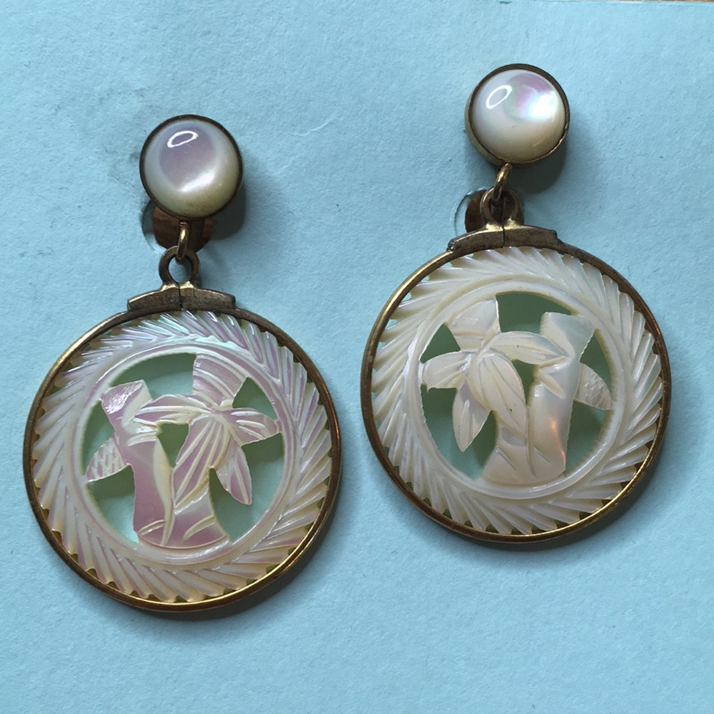 Vintage costume earrings